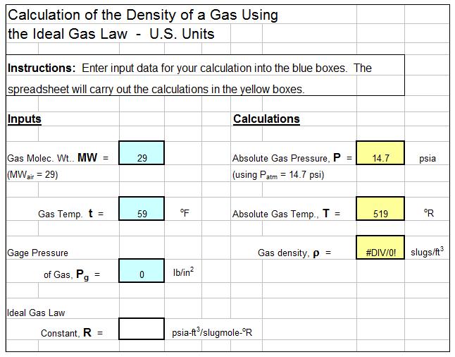 Air Density Calculator