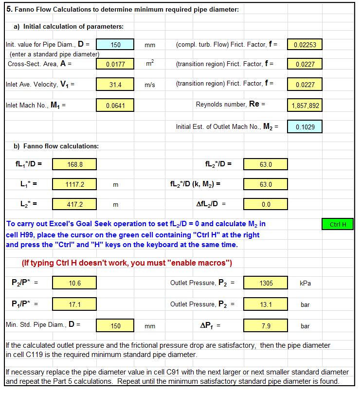 Air Flow Chart Through Pipes