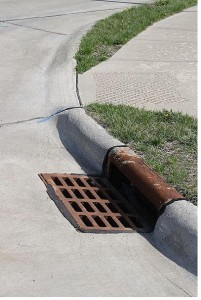 stormwater drain inlet calculations spreadsheet gutter inlet figure