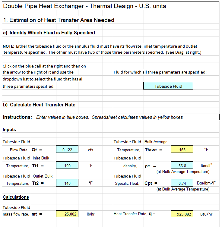 Heat Exchanger Thermal Design Calculations Spreadsheetlow Cost Easy To Use Spreadsheets For Engineering Calculations Available At Engineering Excel Spreadsheets